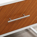 HOMCOM Coffee Table Sofaside Table with Drawers and Open Shelf for Living Room