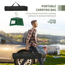 Outsunny 2.4 x 2.4m UV50+ Pop Up Gazebo Canopy Tent with Carry Bag, Green