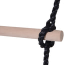 HOMCOM 3 In 1 Garden Swing Set w/ Metal Frame, for 4 Children, Ages 3-10 Years