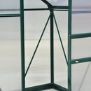 Outsunny 6x4ft Walk-In Polycarbonate Greenhouse Plant Grow Galvanized Aluminium