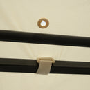 Outsunny Patio Metal Gazebo Door Window Awning Wall Mount Outdoor Shelter