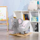 HOMCOM Baby Rocking Horse Elephant Rocking Chair Rocker Toy, for 18-36 Months