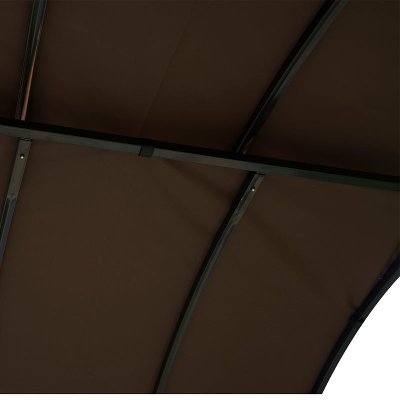 Outsunny Gazebo Marquee Canopy Awning Shelter Garden Patio BBQ Tent Grill Black