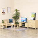 HOMCOM Nightstand Bedside Table End Table Storage Organizer W/ Drawer Shelf