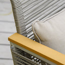 Outsunny 4 PCS Patio PE Rattan Outdoor Sofa Set, Conservatory Furniture Set