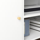 HOMCOM TV Unit Cabinet for TVs up to 55 Inches W/ Shelves and Cupboards, White