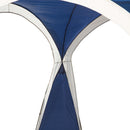 Outsunny Outdoor Gazebo Event Dome Shelter Party Tent For Garden Blue And Grey