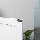 kleankin Pedestal Under Sink Cabinet, Bathroom Storage Vanity Unit, White