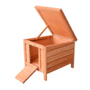 PawHut Wooden Rabbit Hutch Bunny Cage Guinea Pig House Pet Habitat Ferret