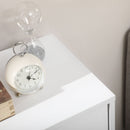 HOMCOM Freestanding Bathroom Cabinet with 4 Drawers and Door Cupboard White