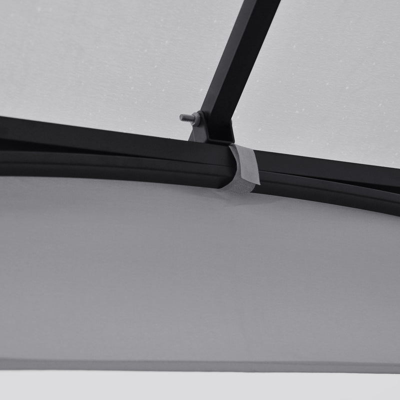 Outsunny Gazebo Party Tent Canopy Sun Shade for Patio Garden Light Grey 3x3(m)