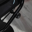 Vinsetto Video Game Chair and Footrest Set with Lumbar Support Headrest Blue