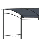 2M BBQ Gazebo Tent Sun Shade with Hooks Outdoor Patio Metal, Grey
