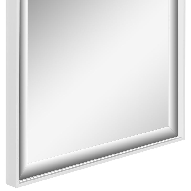 HOMCOM Full Length Mirror Dressing Mirror Wall-Mounted for Bedroom White