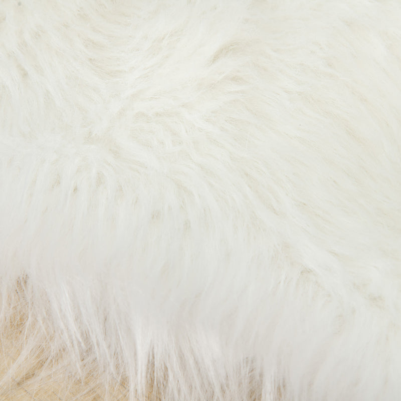 HOMCOM Faux Fur Fluffy Rug, Shaggy Area Rugs for Living Room Bedroom, 60x180 cm
