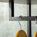 HOMCOM Clothes Rail, Metal Coat Stand, Garment Rack with 2 Fabric Storage Drawer