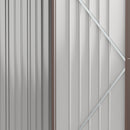 Outsunny Outdoor Storage Shed Steel Garden Shed w/ Lockable Door for Backyard