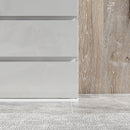 HOMCOM Bedroom Chest of Drawers, High Gloss 5 Drawers Dresser, Drawer Unit