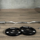 SPORTNOW Olympic Weight Plates for 2'' Barbell Bar with Tri Grips, 2 x 15kg