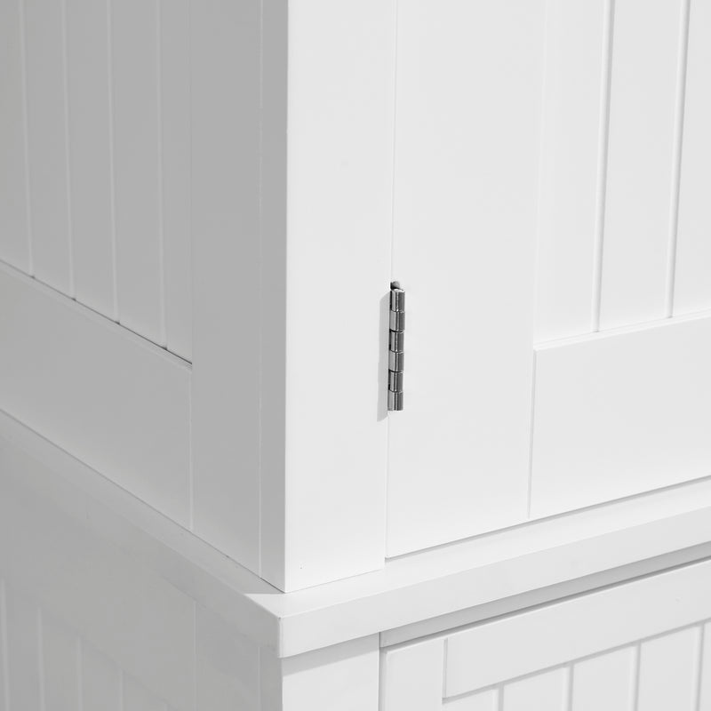 HOMCOM Freestanding Kitchen Storage Cabinet Drawers Cupboards Shelves White
