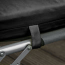 Outsunny Set of 2 Lounger Cushions Deep Seat Patio Cushions with Ties Black