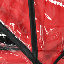 PawHut Dog Stroller with Rain Cover EVA Wheels Brake Basket Adjustable Canopy