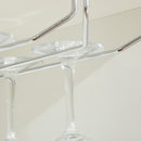 HOMCOM Sideboard Wine Cabinet Cupboard Glass Door, Glass Holder & Wine Rack