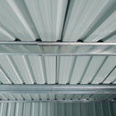 Outsunny 7.7 x 5.7ft Garden Storage Shed with Double Sliding Door Outdoor Grey