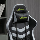 Vinsetto Racing Gaming Chair w/ Lumbar Support, Gamer Office Chair, Black Grey