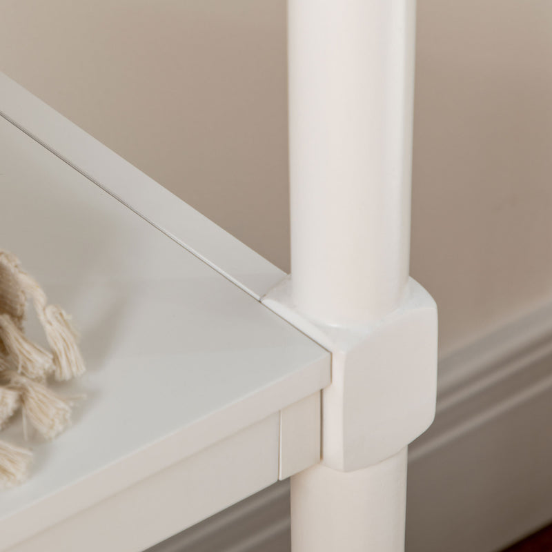 HOMCOM Console Table with Storage Shelves and Drawers for Living Room, Entryway