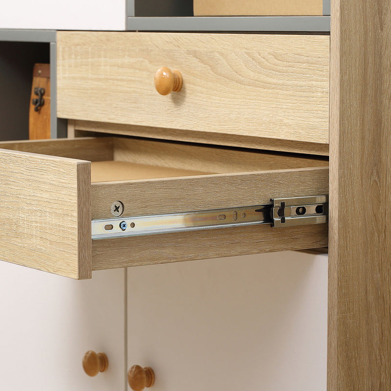 HOMCOM Modern Sideboard, Storage Cabinet, Free Standing Accent Cupboard