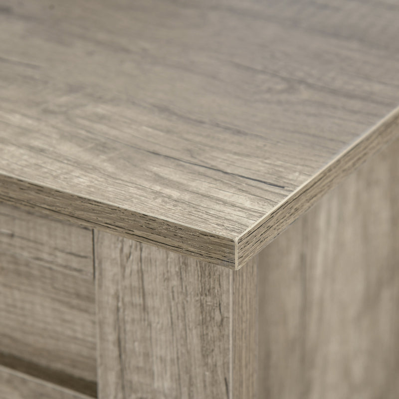 HOMCOM Lift Top Coffee Table w/  Hidden Storage Compartment & Shelves Oak