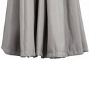 Outsunny 3(m) Cantilever Shanghai Parasol w/ Crank Handle, Cross Base, Grey