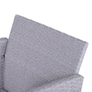 Outsunny 5 Pieces Outdoor Patio Furniture Set Wicker Conversation Set Grey