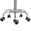 Vinsetto Round PU leather Salon Beautician Stool Adjustable Height w/ Footrest