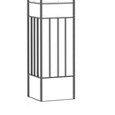 Outsunny 3m x 3m Outdoor Decorative Garden Gazebo Canopy Steel Frame - Grey