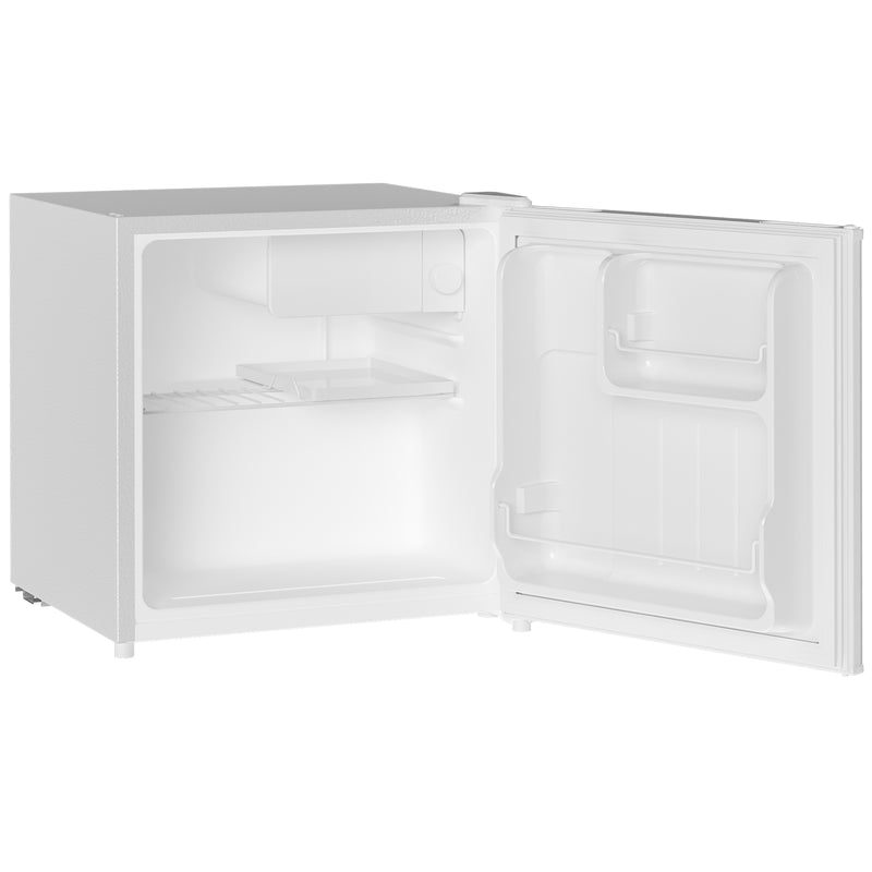 HOMCOM 46L Counter Top Fridge with Chiller Box Mini Fridge for Bedrooms Cream