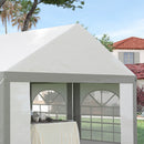 Outsunny 4 X 4m Party Tent, Marquee Gazebo With Sides, Windows And Double Doors