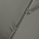 Outsunny 3 x 3(m) Cantilever Parasol Garden Umbrella with Cross Base Grey
