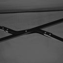 Outsunny 2m Half Garden Parasol Market Umbrella w/ Crank Handle, Base Black