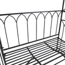 Outsunny Garden Arbour Bench Plant Climbing Support Trellis Rose Vines Black