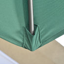 Outsunny 3 x 3(m) Cantilever Parasol Garden Umbrella with Cross Base Green