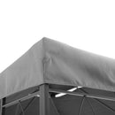 Outsunny 3x4m Gazebo Replacement Roof Canopy 2 Tier Top UV Cover Patio Grey