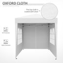 Outsunny 2mx2m Pop Up Gazebo Party Tent Canopy Marquee with Storage Bag White