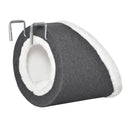 PawHut Windowsill Mounted Cat Perch Hanging Kitten House with Removable Flannel