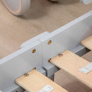 ZONEKIZ Toddler bed w/ Star and Moon Patterns, for Ages 3-6 Years - Grey