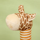 PawHut Cat Tree Cute Giraffe Kitten Play Tower w/ Scratching Posts, Tunnel, Ball