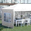 Outsunny 3 x 6m Heavy Duty Gazebo Marquee Party Tent with Storage Bag White