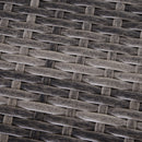 Outsunny Rattan Garden Sofa Set Storage Table Wicker Patio Lounger 4-Seater Grey