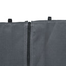 Outsunny Outdoor Privacy Curtain 4-Panel Sidewalls for 3 x 3 (M) Gazebos Grey